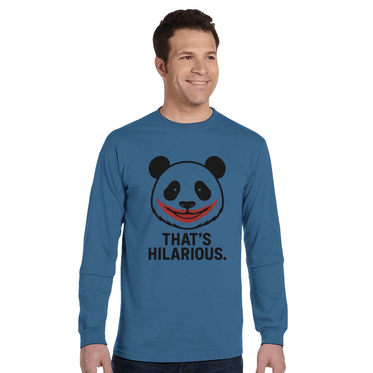 Long Sleeve T-Shirt | Sustainable Long Sleeve T-Shirt - That’s Hilarious Organic Cotton Tee - StylePicksBySei