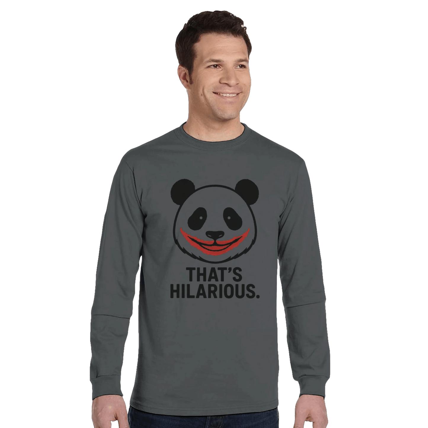 Long Sleeve T-Shirt | Sustainable Long Sleeve T-Shirt - That’s Hilarious Organic Cotton Tee - StylePicksBySei