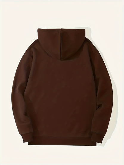 Men's Ace Playing Card Graphic Hoodie - Casual Pullover with Kangaroo Pocket