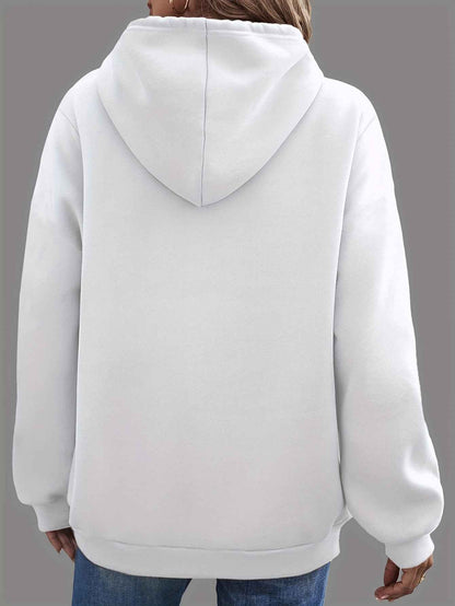2023 Fall/Winter Casual Hooded Knit Hoodie for Women with Geometric Pattern, Polyester, Knit Fabric, 250g/m²