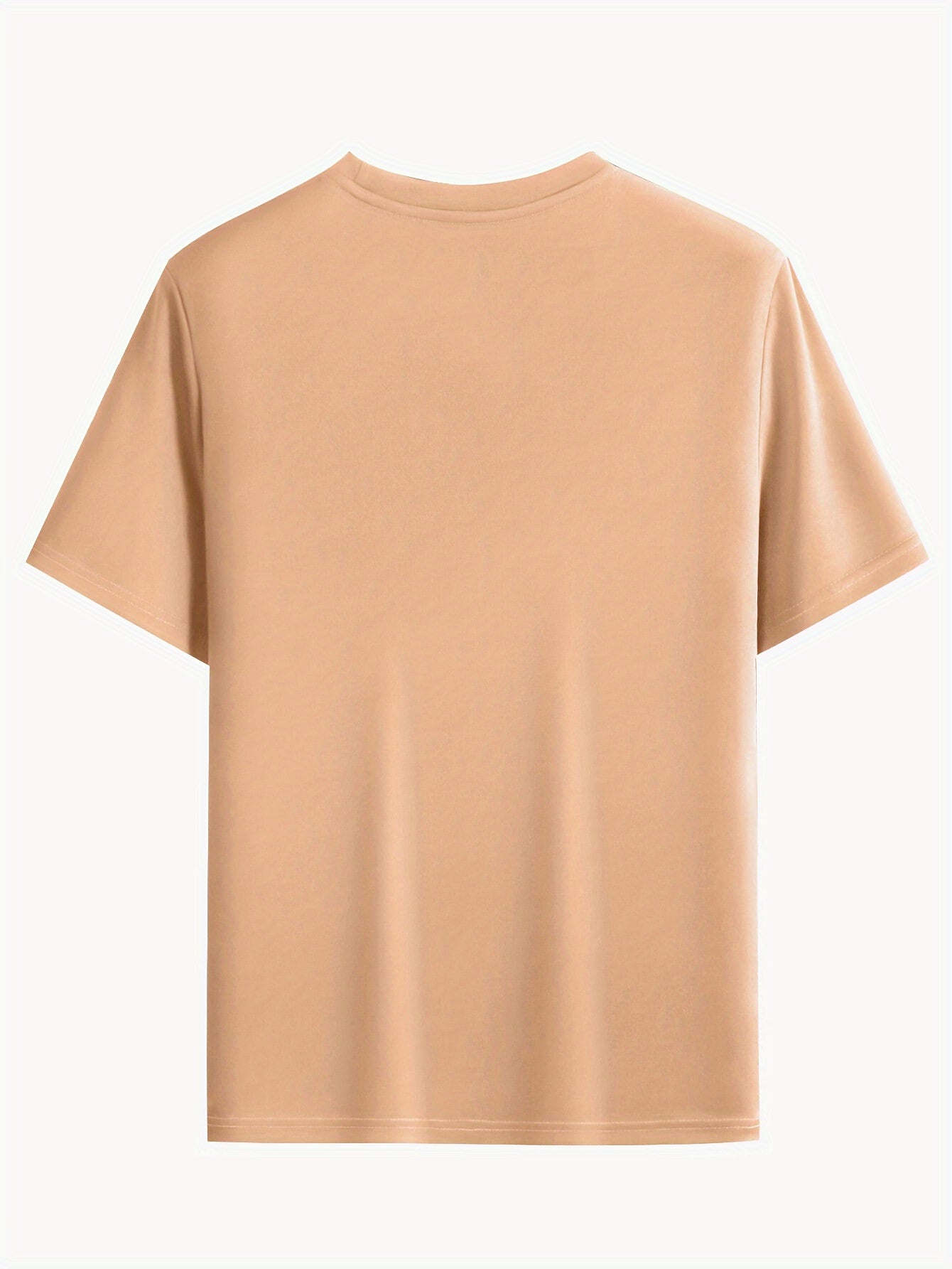 Men's One Love Letter Print T-Shirt - Casual Crew Neck Short Sleeve Tee