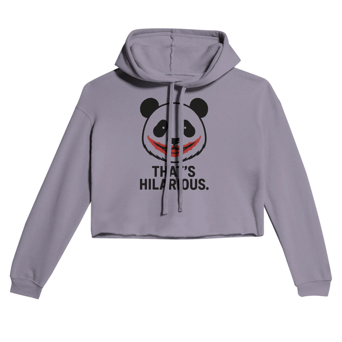 Hilarious Panda Hoodie | Women’s Cropped Streetwear 7502 - StylePicksBySei