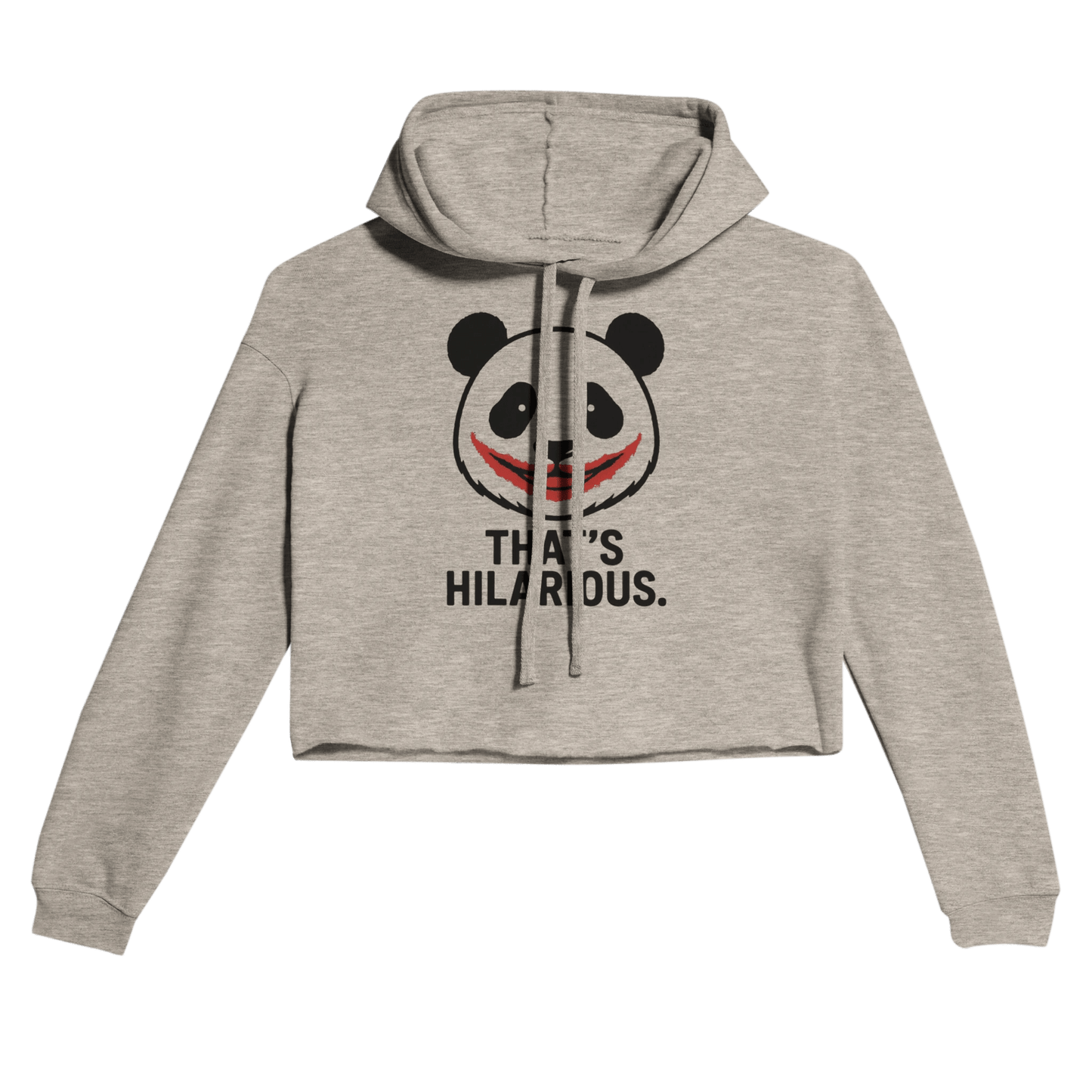 Hilarious Panda Hoodie | Women’s Cropped Streetwear 7502 - StylePicksBySei